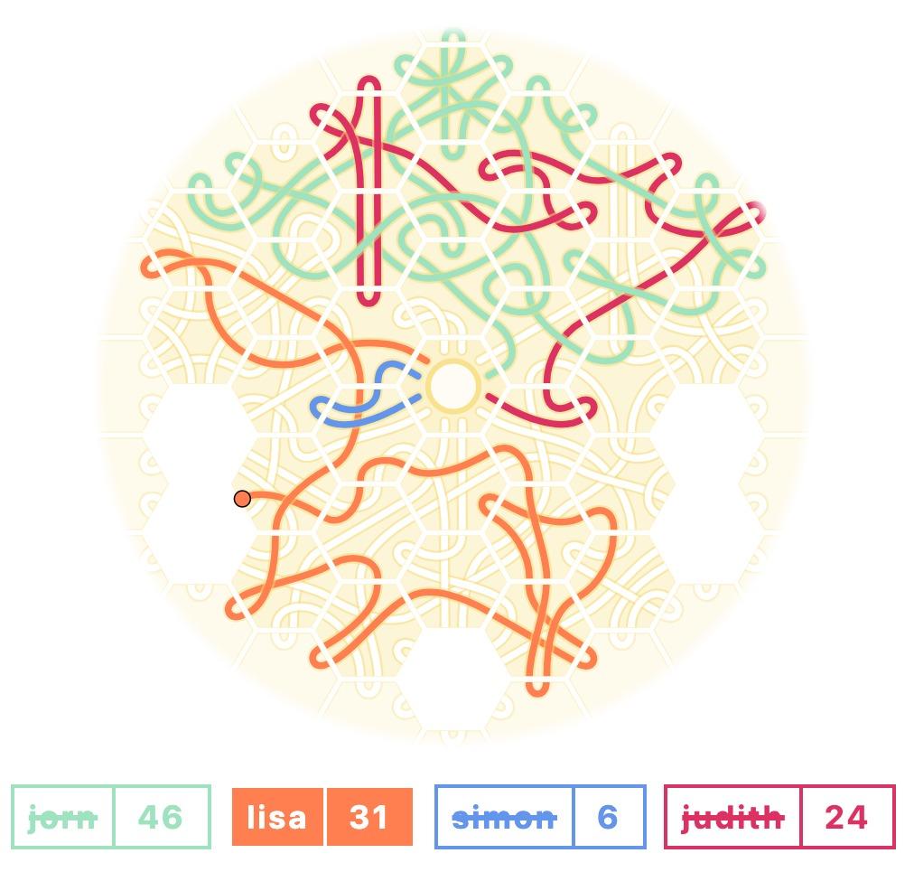 A multiplayer board game implemented using Krmx.